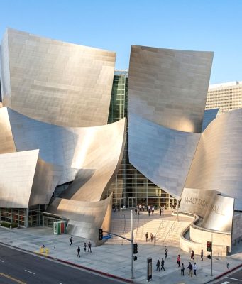 L’enveloppe métallique du Walt Disney Concert Hall